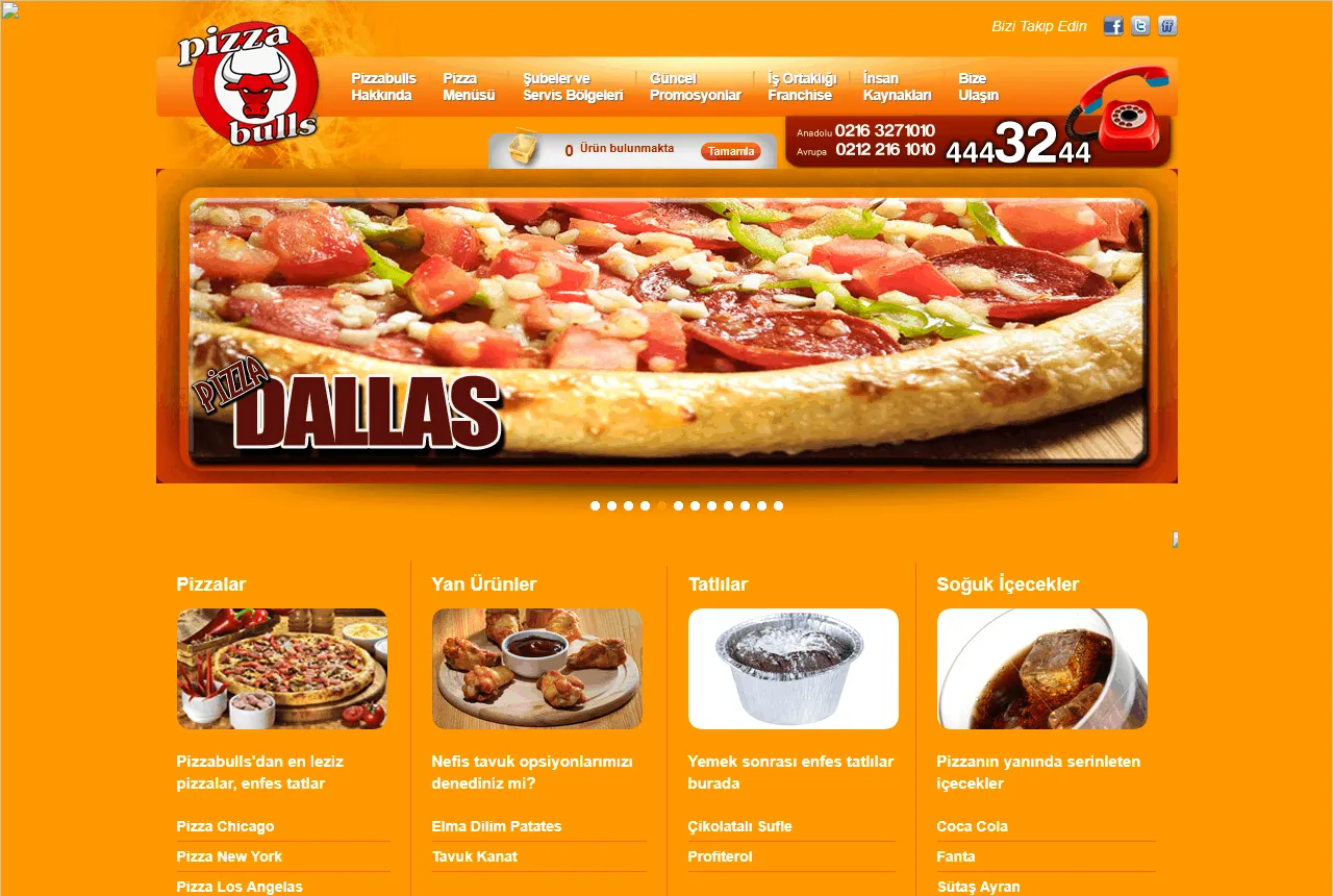 Pizzabulls Web Sitesi
