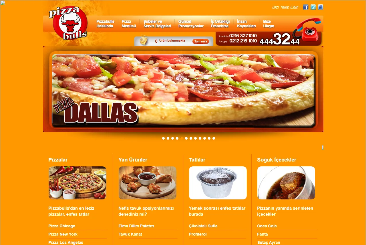 Pizzabulls Web Sitesi